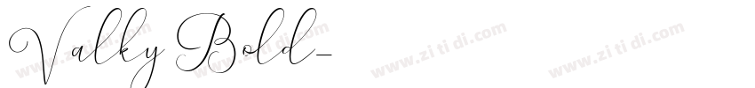 Valky Bold字体转换